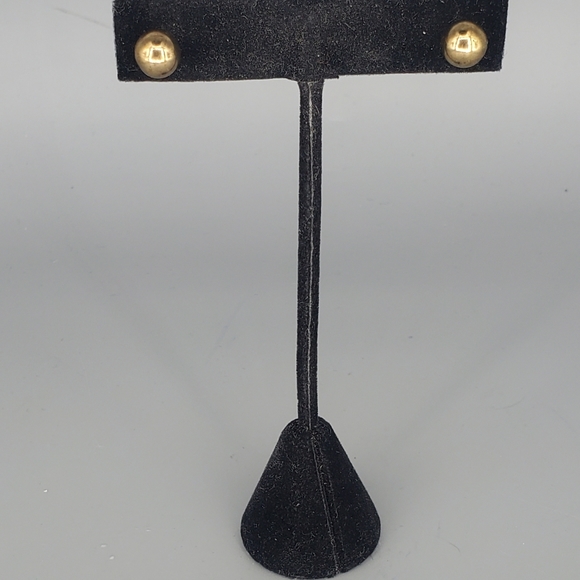 Kids Bright Gold Bracelet Bangle and Gokd Stud Earrings Set - Picture 6 of 9